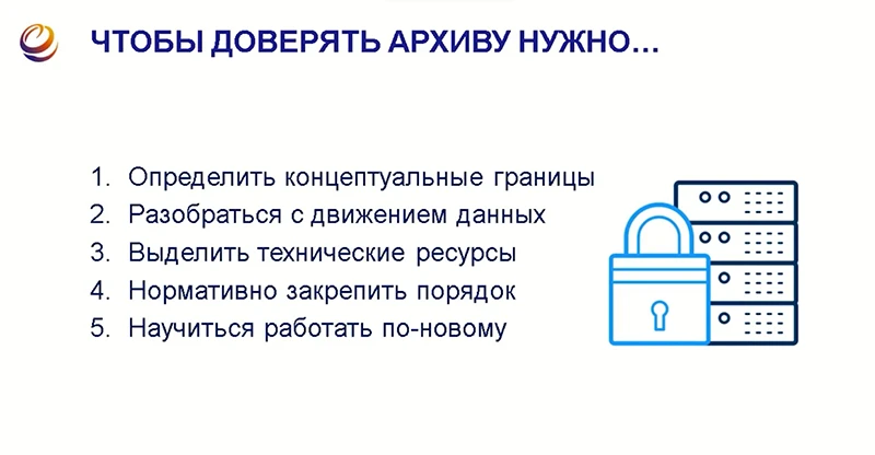 Принципы обеспечения доверия к архиву Принципы обеспечения доверия к архиву